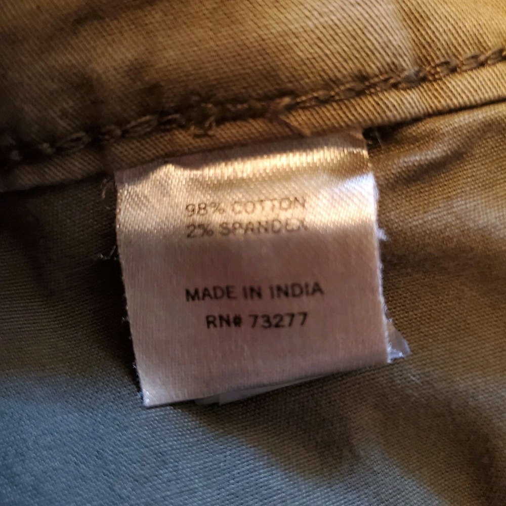 SO Womens Medium Cargo Pants Black Many Pocket Front Zip Washable Cotton Blend - Picture 5 of 8